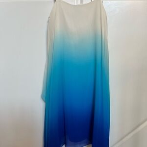 Blue and White Ombre Dress